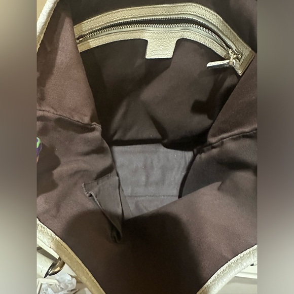 Gucci Charmy Open Canvas and Leather Mono Tote - Picture 7 of 12